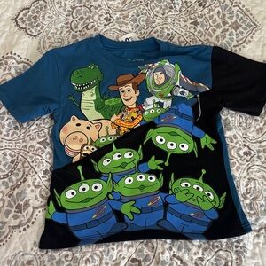 🔥5 for $10🔥Disney Toy Story Blue and Black Kids Tee